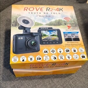 New ROVE R2-4K Gray Dash Camera with GPS